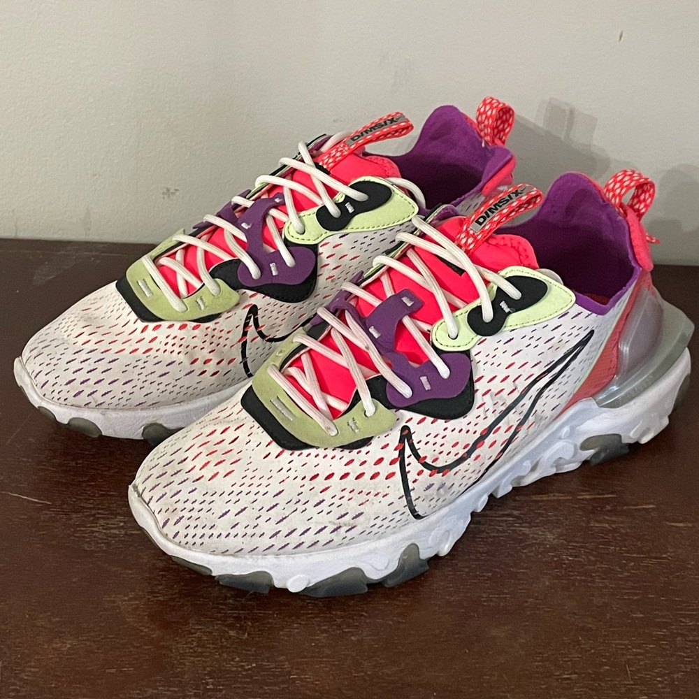 Nike Men’s React Vision D/Ms/X Summit White Volt Grey… Gem